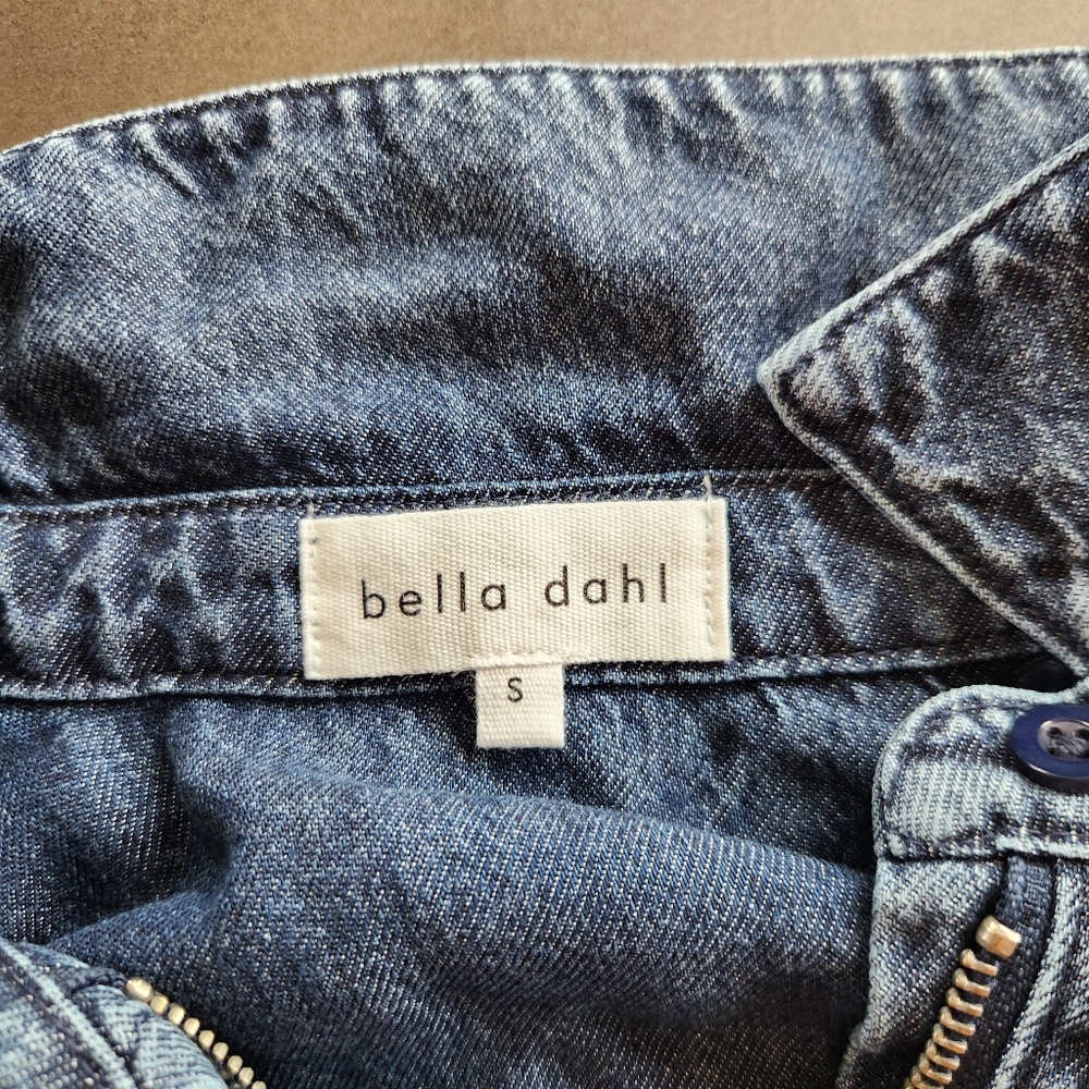 Bella Dahl Womens Cropped Denim Shirt Jacket Size Small NWT $158 - Picture 10 of 14